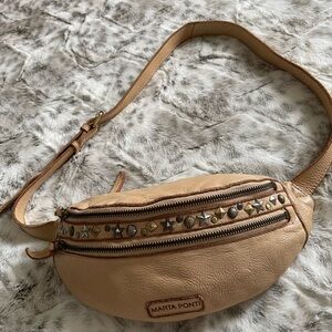 Marta Ponti Cream Crossbody Bag